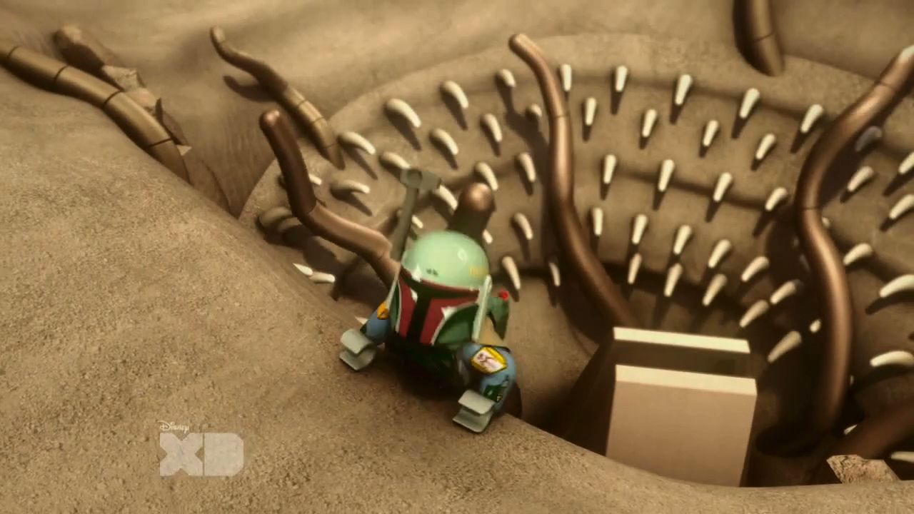 lego boba fett escapes sarlacc pit