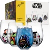 JoyJolt Star Wars Cosmic Color Drinking Glasses