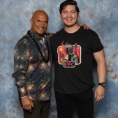 Matthew Taylor with Temuera Morrison - Pre-Pro 2