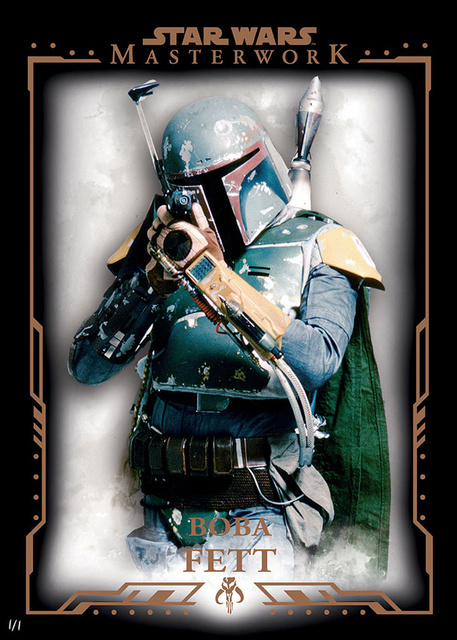 Topps Wall Art, Masterworks Boba Fett Print 