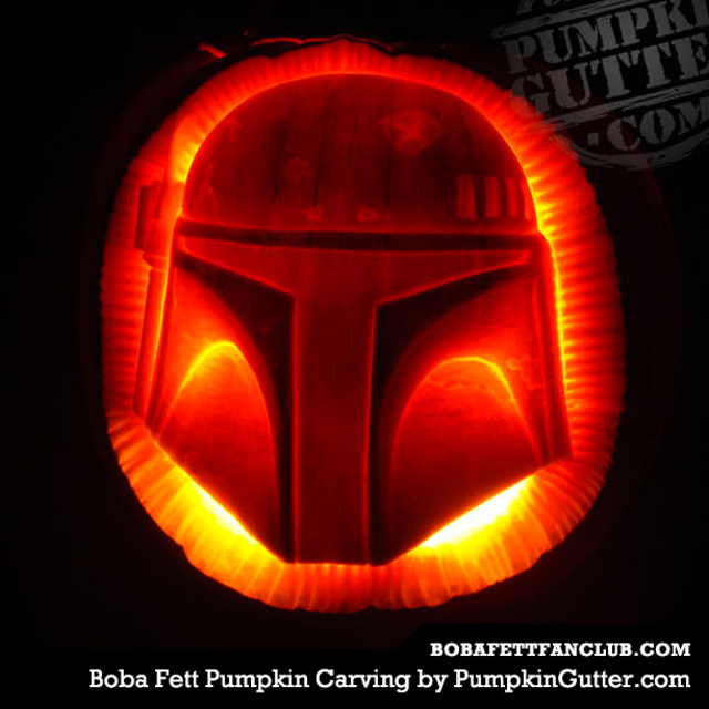 Boba Fett Pumpkin Stencil