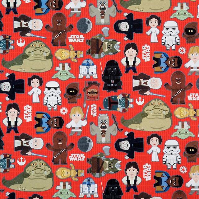Star Wars Wrapping Paper (1 Sheet), Star Wars